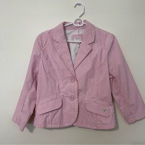 3/$24 💚 American Eagle Outfitters Pink Striped Jacket